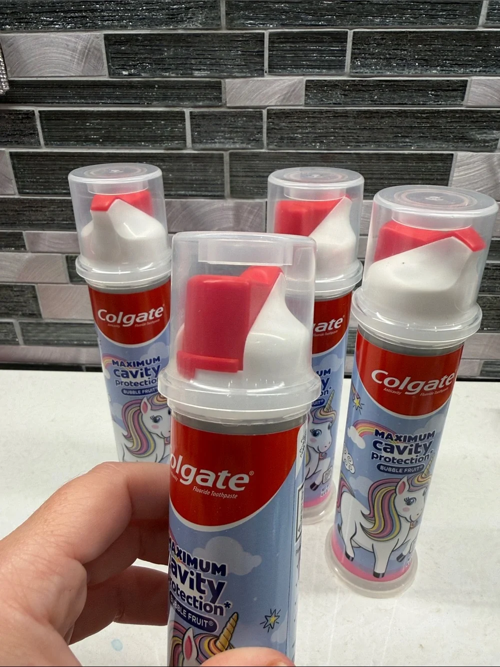 4 - Colgate Kids Maximum Cavity Protection Pump Toothpaste Bubble Fruit Flavor